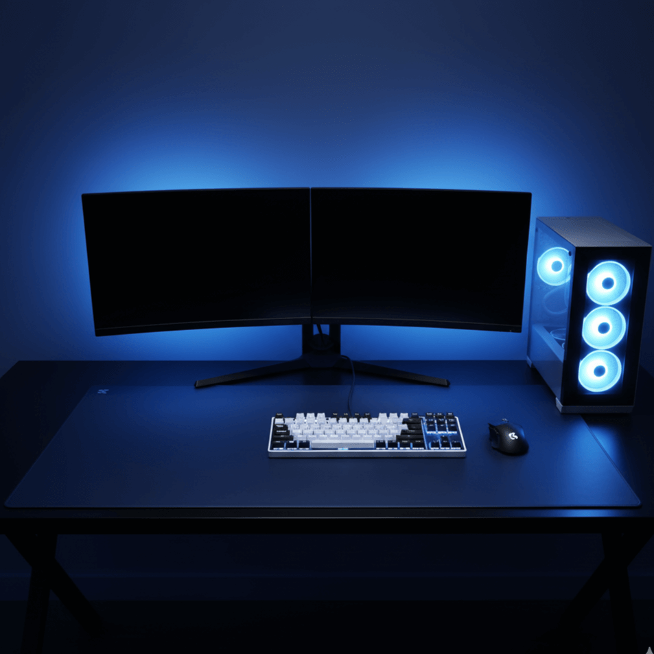 Gamer Deskmat Navy Blue (XXL)