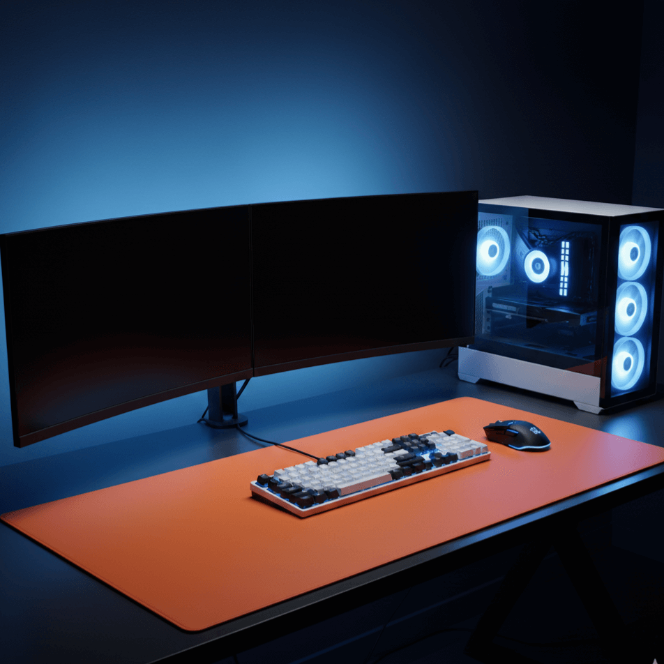Gamer Deskmat Orange (XXL)